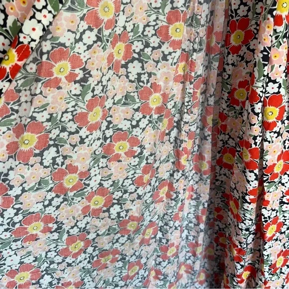 J. Crew Mercantile Easy Floral Wrap Midi Dress - Picture 6 of 9